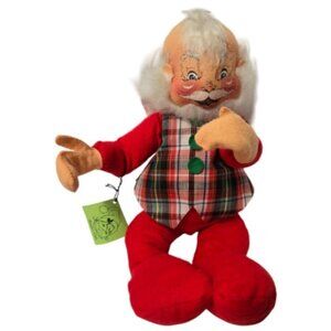 Annalee Dolls Vintage Christmas 1960's Santa Claus Mobilitee Dolls - NWT